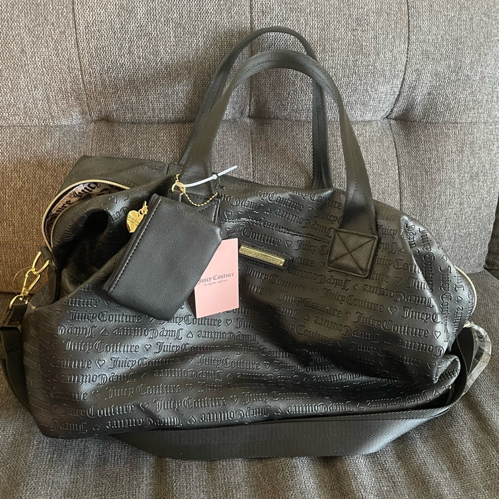 NWT Juicy Couture Black Weekender